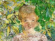 Carl Larsson kersti -ungflicksportratt av kersti France oil painting artist